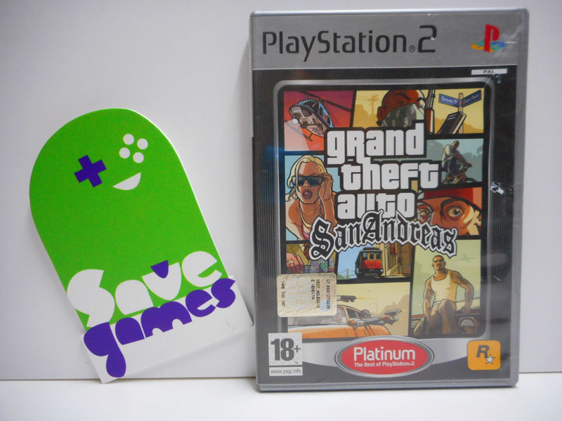 GTA Grand Theft Auto San Andreas Playstation 2 PS2 Platinum